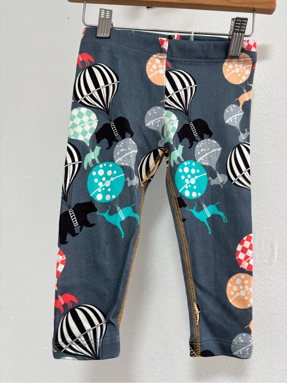 Filemon Kids Hot Air Balloon and Animals Print Leggings 80/86